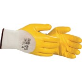 Feinstrick-Handschuh Nitril, gelb